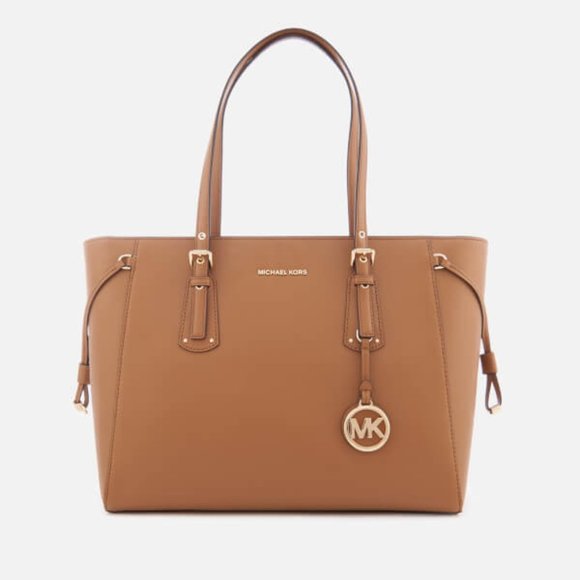 NEW! MICHAEL KORS Women's Voyager Medium Tote Bag - Acorn - Picture 1 of 7